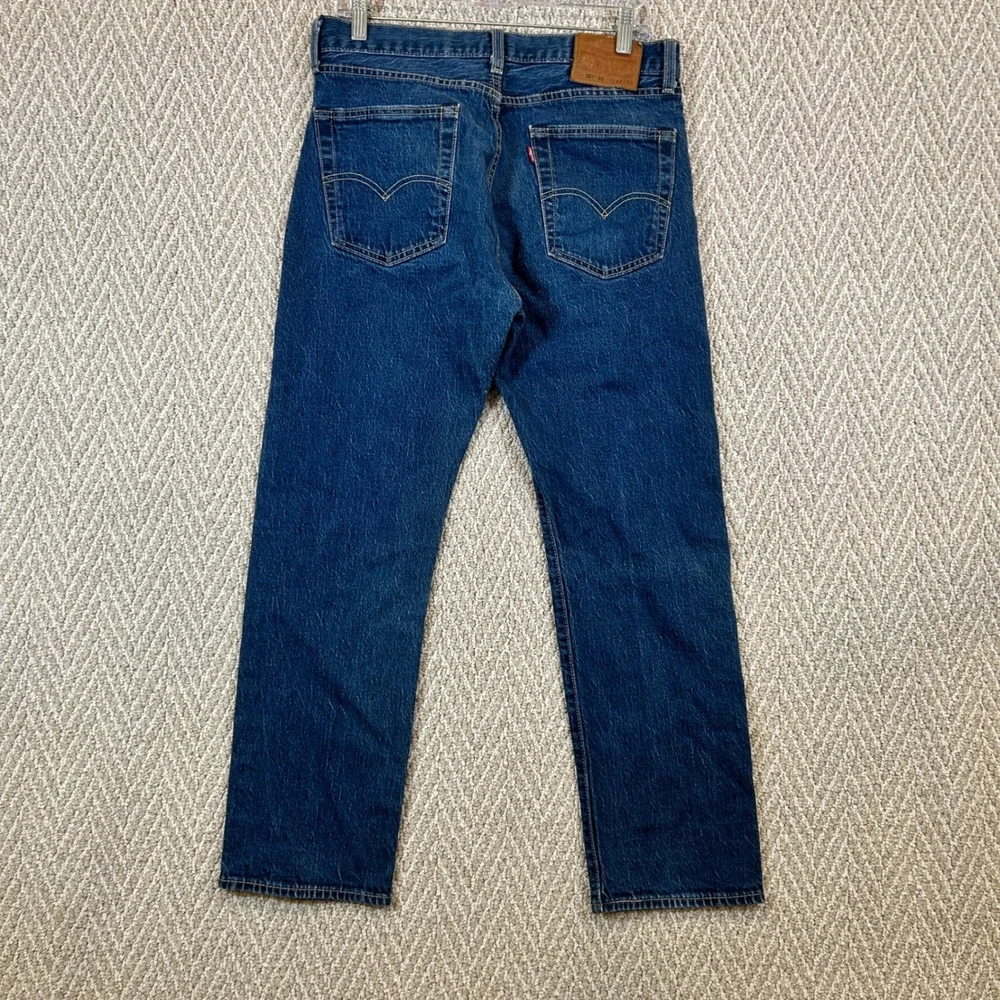 Levis 501 Jeans Mens 32x30 Blue 93 Straight Leg Denim Button Fly Premium Vtg Y2K